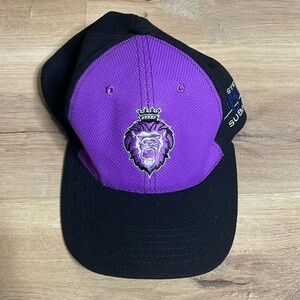 ECHL Reading Royals Adjustable Strapback Hat. Purple, Black. Good used condition